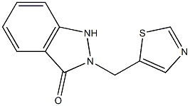 2-[(5-Thiazolyl)methyl]-1H-indazol-3(2H)-one 结构式