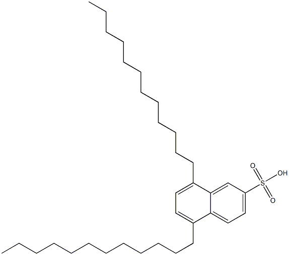 5,8-Didodecyl-2-naphthalenesulfonic acid 结构式