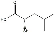 [S,(-)]-2-Mercapto-4-methylvaleric acid 结构式