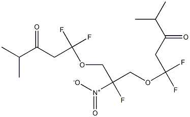 1,1'-[2-Fluoro-2-nitro-1,3-propanediylbis(oxy)]bis[1,1-difluoro-4-methyl-3-pentanone] 结构式