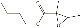 2,3-Dimethyloxirane-2-carboxylic acid butyl ester 结构式