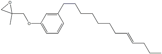 3-(8-Dodecenyl)phenyl 2-methylglycidyl ether 结构式