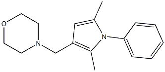 3-(Morpholinomethyl)-1-(phenyl)-2,5-dimethyl-1H-pyrrole 结构式