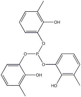 Phosphorous acid tri(2-hydroxy-3-methylphenyl) ester 结构式