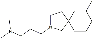 2-(3-Dimethylaminopropyl)-7-methyl-2-azaspiro[4.5]decane 结构式