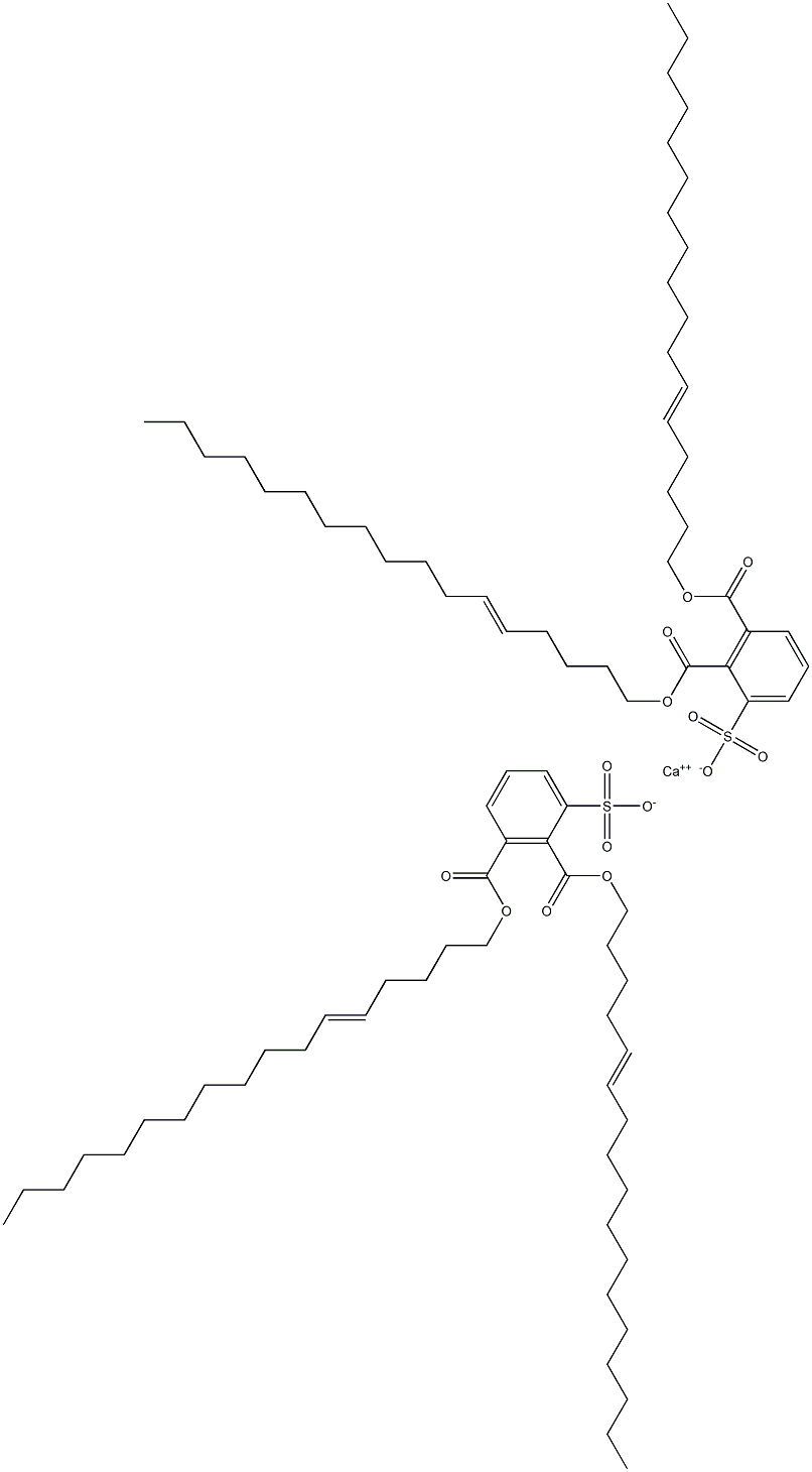 Bis[2,3-di(5-heptadecenyloxycarbonyl)benzenesulfonic acid]calcium salt 结构式