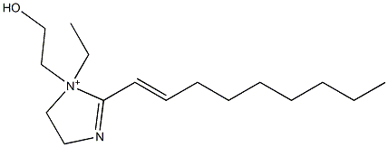 1-Ethyl-1-(2-hydroxyethyl)-2-(1-nonenyl)-2-imidazoline-1-ium 结构式