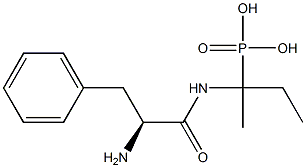 [2-(L-Phenylalanylamino)butan-2-yl]phosphonic acid 结构式