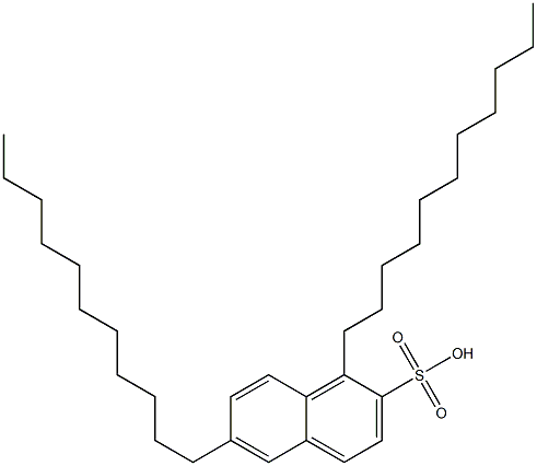 1,6-Diundecyl-2-naphthalenesulfonic acid 结构式