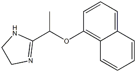 2-[1-(1-Naphtyloxy)ethyl]-2-imidazoline 结构式