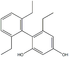 5-Ethyl-4-(2,6-diethylphenyl)benzene-1,3-diol 结构式