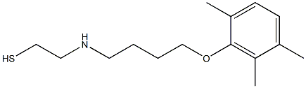 2-[[4-(2,5,6-Trimethylphenoxy)butyl]amino]ethanethiol 结构式