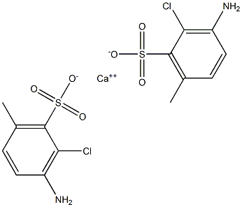 Bis(3-amino-2-chloro-6-methylbenzenesulfonic acid)calcium salt 结构式