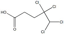 4,4,5,5-Tetrachlorovaleric acid 结构式