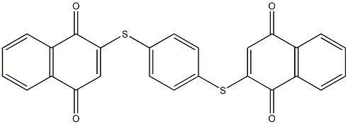 2,2'-(1,4-Phenylenedithio)bis(1,4-naphthoquinone) 结构式