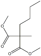 Butylmethylmalonic acid dimethyl ester 结构式