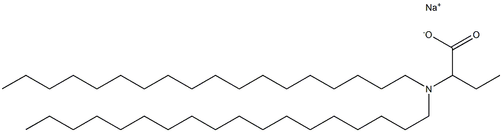 2-(Dioctadecylamino)butyric acid sodium salt 结构式