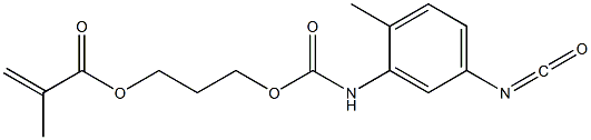 Methacrylic acid 3-[(5-isocyanato-2-methylphenyl)carbamoyloxy]propyl ester 结构式