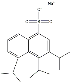 3,4,5-Triisopropyl-1-naphthalenesulfonic acid sodium salt 结构式