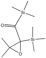 2,2-Dimethyl-3-trimethylsilyl-3-trimethylsilylcarbonyloxirane 结构式
