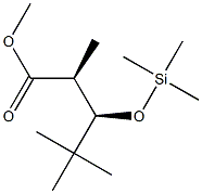(2S,3R)-2,4,4-Trimethyl-3-trimethylsiloxypentanoic acid methyl ester 结构式