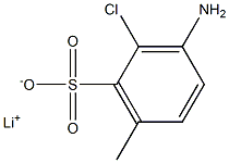 3-Amino-2-chloro-6-methylbenzenesulfonic acid lithium salt 结构式