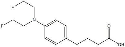 4-[p-[Bis(2-fluoroethyl)amino]phenyl]butyric acid 结构式