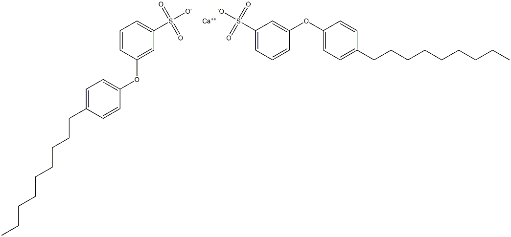 Bis[3-(4-nonylphenoxy)benzenesulfonic acid]calcium salt 结构式