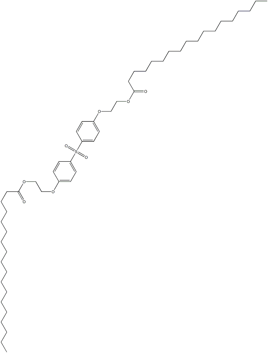 Bis[4-[2-(octadecanoyloxy)ethoxy]phenyl] sulfone 结构式