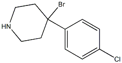 4-Bromo-4-(4-chlorophenyl)piperidine 结构式