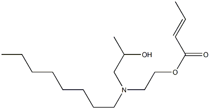 (E)-2-Butenoic acid 2-[N-(2-hydroxypropyl)-N-octylamino]ethyl ester 结构式