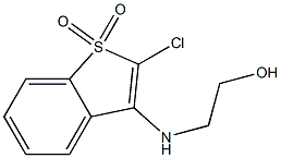 2-[[(2-Chlorobenzo[b]thiophene 1,1-dioxide)-3-yl]amino]ethanol 结构式