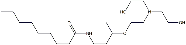 N-[3-[2-[Bis(2-hydroxyethyl)amino]ethoxy]butyl]nonanamide 结构式