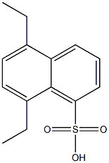 5,8-Diethyl-1-naphthalenesulfonic acid 结构式