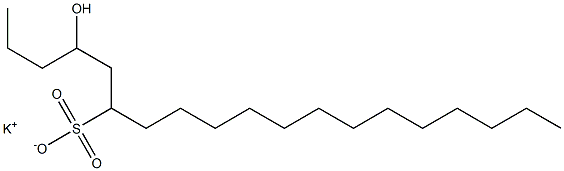 4-Hydroxynonadecane-6-sulfonic acid potassium salt 结构式
