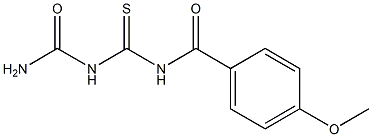 1-(4-Methoxybenzoyl)thiobiuret 结构式