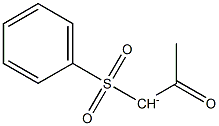 Acetyl(phenylsulfonyl)methanide 结构式