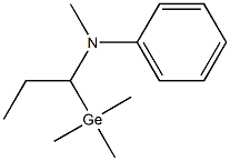 1-(Trimethylgermyl)-N-phenyl-N-methylpropan-1-amine 结构式