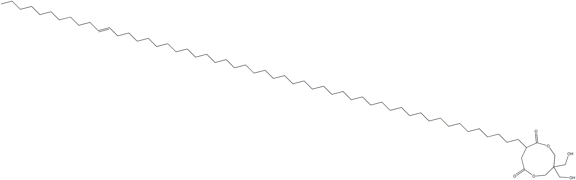 3,3-Bis(hydroxymethyl)-8-(43-tetrapentacontenyl)-1,5-dioxacyclononane-6,9-dione 结构式