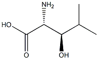 (2R,3R)-2-Amino-3-hydroxy-4-methylpentanoic acid 结构式