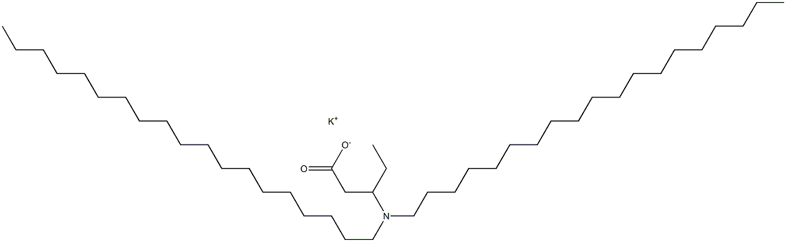 3-(Dinonadecylamino)valeric acid potassium salt 结构式