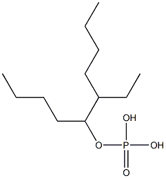 Phosphoric acid butyl(2-ethylhexyl) ester 结构式