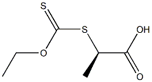 (+)-Dithiocarbonic acid O-ethyl S-[(R)-1-carboxyethyl] ester 结构式