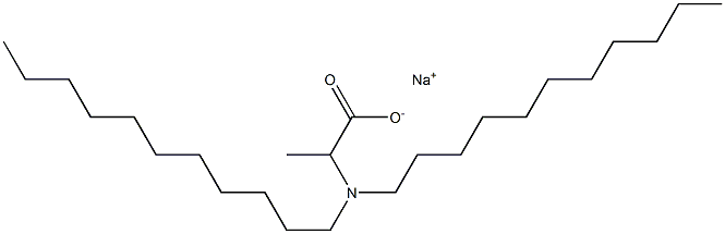 2-(Diundecylamino)propanoic acid sodium salt 结构式