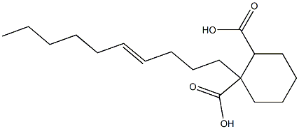 Cyclohexane-1,2-dicarboxylic acid hydrogen 1-(4-decenyl) ester 结构式