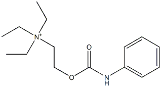 2-[[(Phenylamino)carbonyl]oxy]-N,N,N-triethylethanaminium 结构式