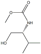(+)-[(R)-1-Hydroxymethyl-2-methylpropyl]carbamic acid methyl ester 结构式