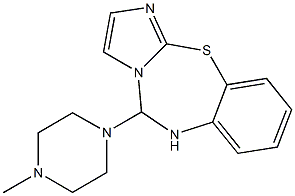 5-(4-Methylpiperazin-1-yl)-5,6-dihydroimidazo[2,1-b][1,3,5]benzothiadiazepine 结构式