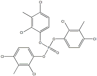 Phosphoric acid tris(2,4-dichloro-3-methylphenyl) ester 结构式