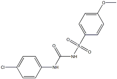 1-(4-Chlorophenyl)-3-(4-methoxyphenylsulfonyl)urea 结构式